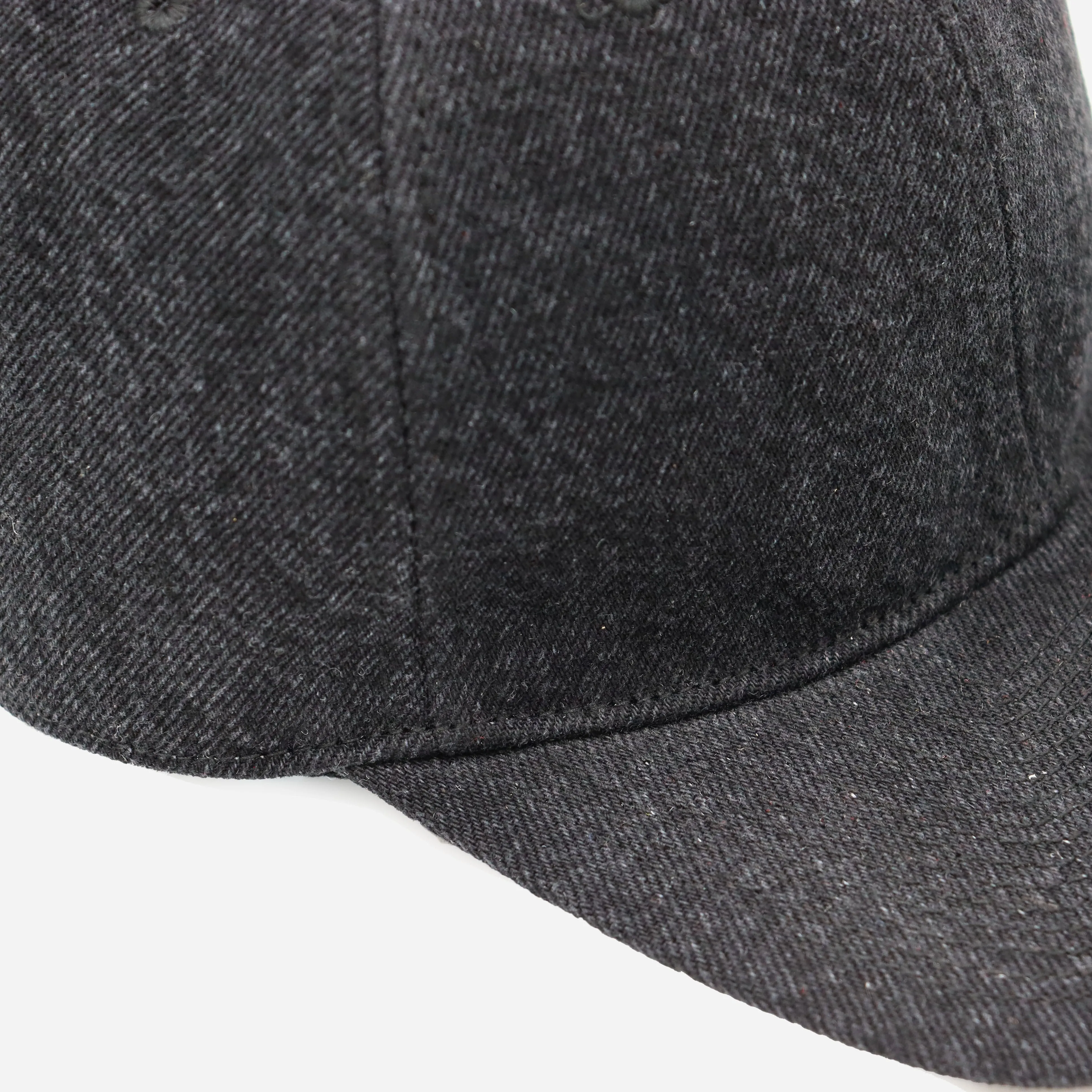 WASHED DENIM CAP - BLACK