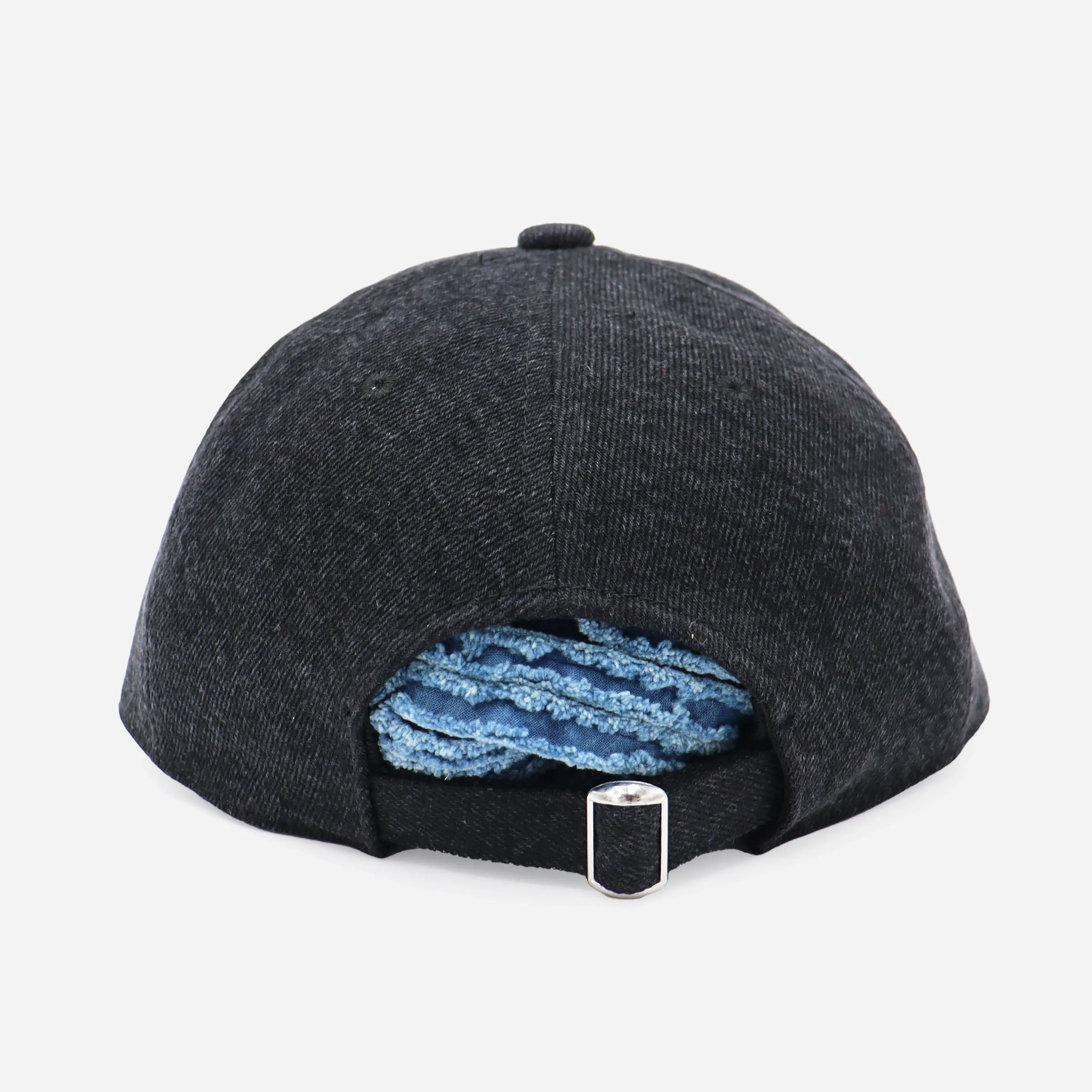 WASHED DENIM CAP - BLACK
