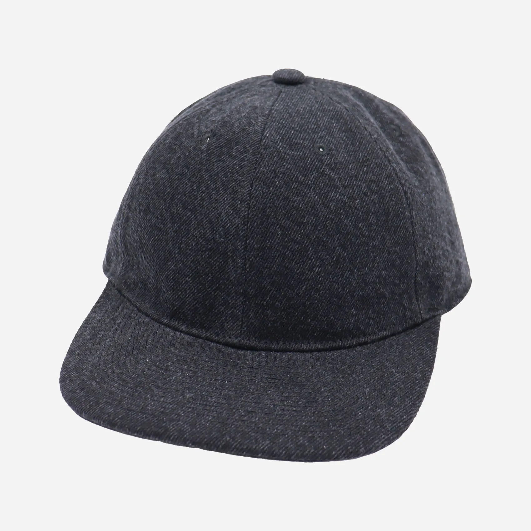 WASHED DENIM CAP - BLACK