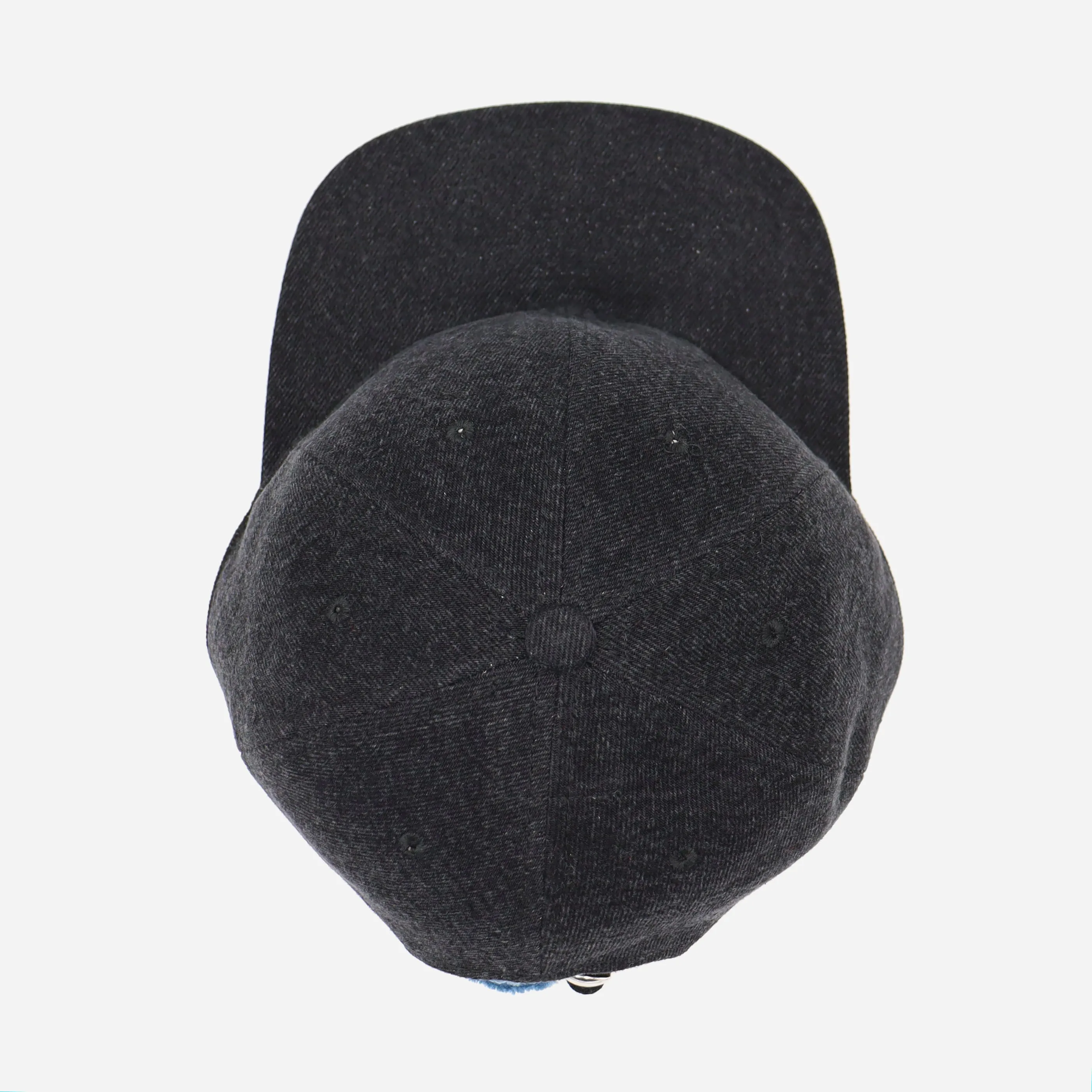 WASHED DENIM CAP - BLACK