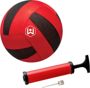 Wicked Big Sports Amazon Exclusive Updated Volleyball-Supersized Soccer Ball Outdoor Sport Tailgate Backyard Beach Game Fun for All, Red