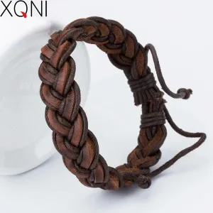 XQNI Fashion Charm Leather Bracelets For Women DIY Gift