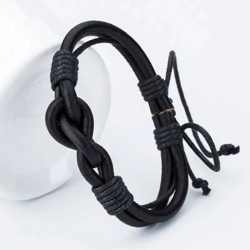 XQNI Fashion Charm Leather Bracelets For Women DIY Gift