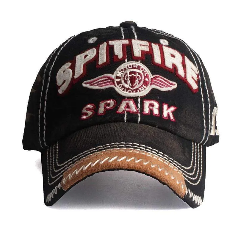 Xthree New Baseball Cap Snapback SPITFIRE Embroidered Casual Cap Casquette Dad Hat