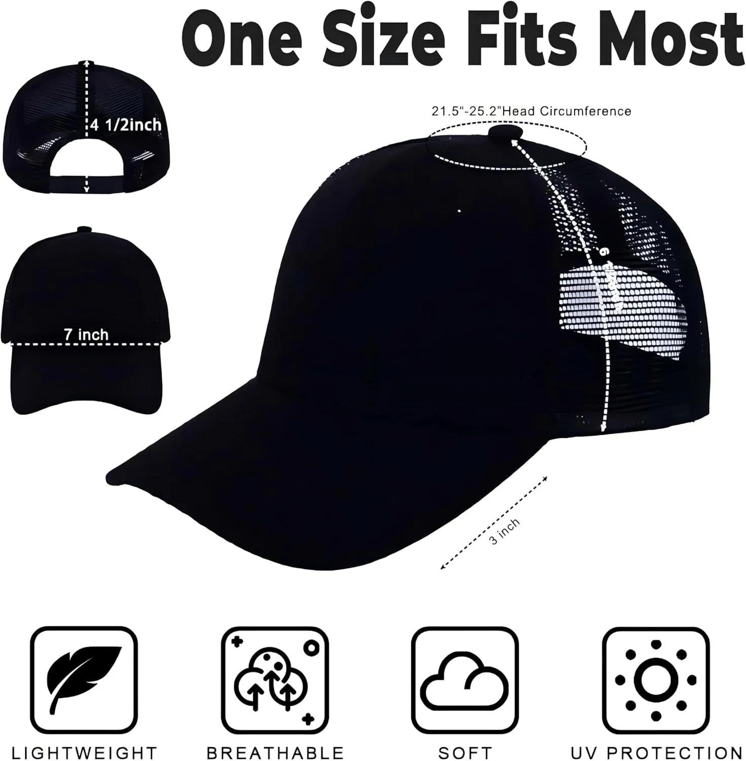 ZH 12 Pack Mesh Trucker Hats, Bulk Baseball Caps for Men and Women, Trucker Cap Wholesale